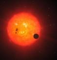 Planets outside our solar system are called exoplanets. The Kepler satellite observes exoplanets by measuring the light curve of a star. When a planet moves in front of the star there is a small dip in brightness. If this little dip in brightness occurs regularly, there might be a planet orbiting the star and obscuring its light.