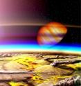 This is an artist's impression of a young Earth.
