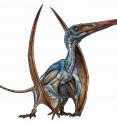 This is a paleoartist's reconstruction of a ptesosaur.