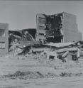 This is a photograph of damage to Helena High School, which collapsed following a major aftershock of the 1935 Helena magnitude 6.2 earthquake in Montana.